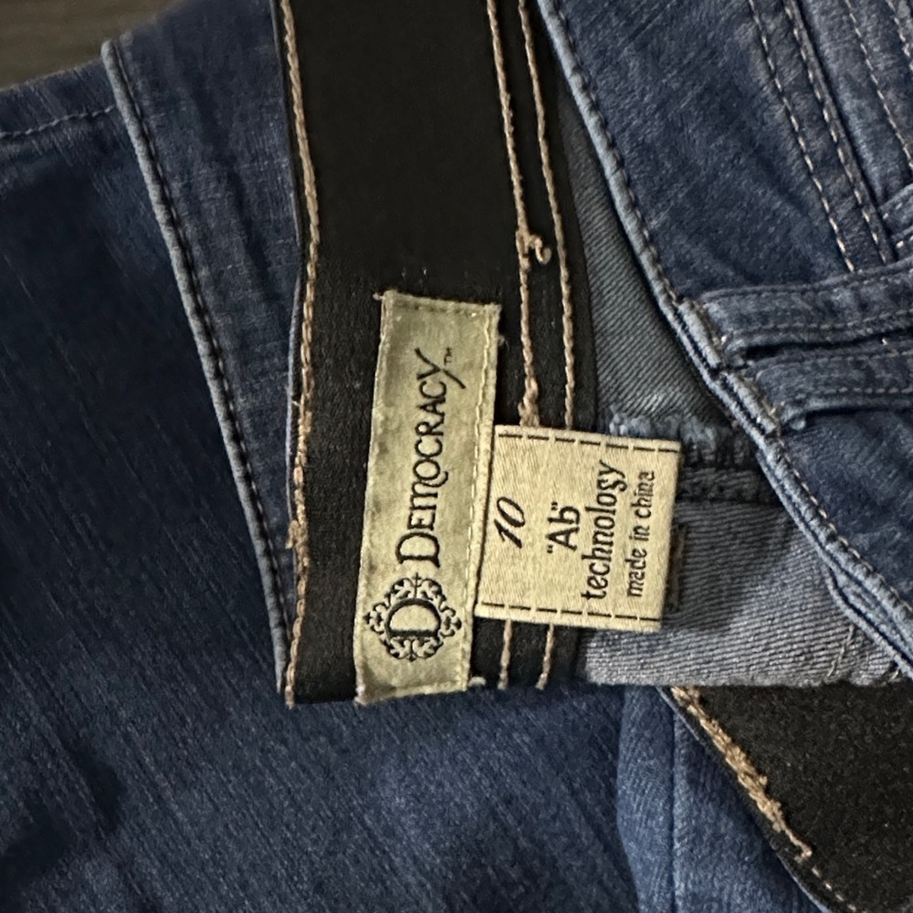 Democracy Distressed Blue Slim Jeans - Picture 2 of 6